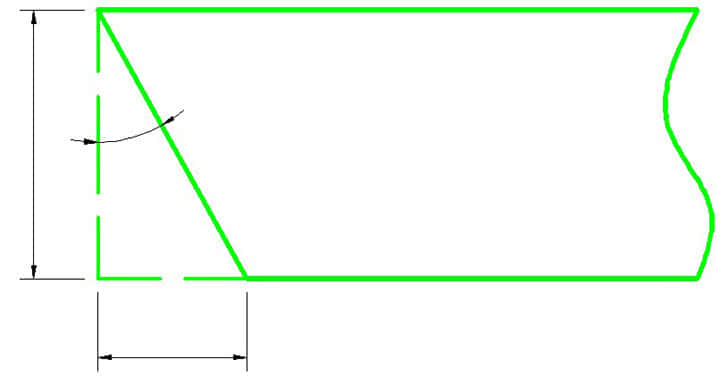 Çatı üst noktası profil kesim açısı ve mesafesi hesaplama